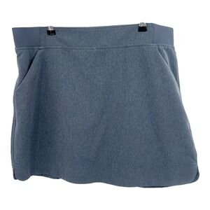 Athletic Skort L Blue Gray Built In Shorts Stretch Tennis Golf Athleisure